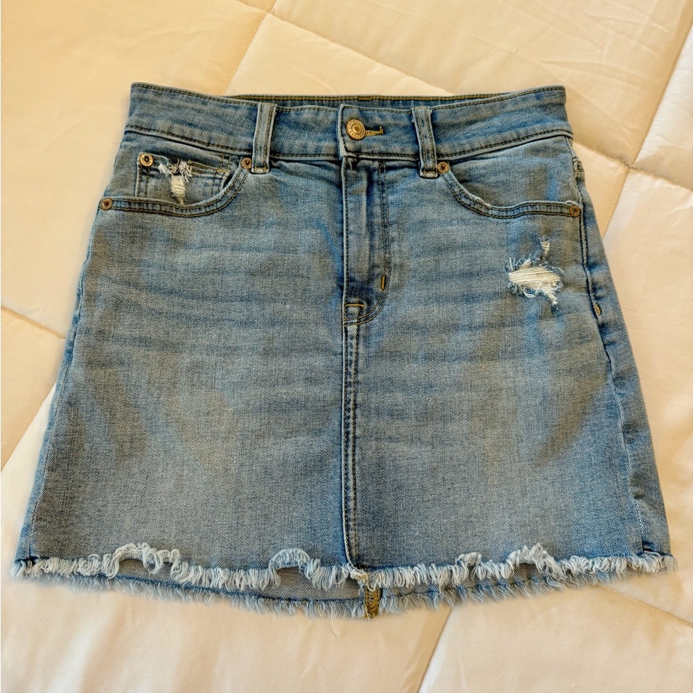 American Eagle Denim Mini Skirt- Size 2